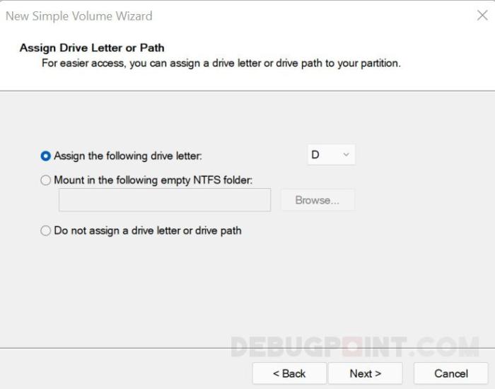 图 5:创建未分配空间 图 5:创建未分配空间