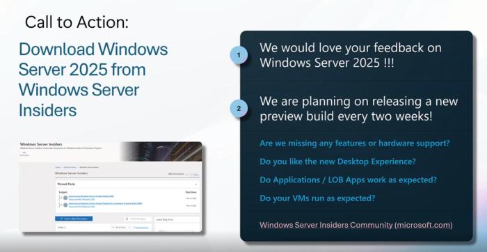 微软 Windows Server 2025 新功能揭晓，包括安全热更新等