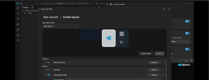 PowerToys WorkSpaces demo