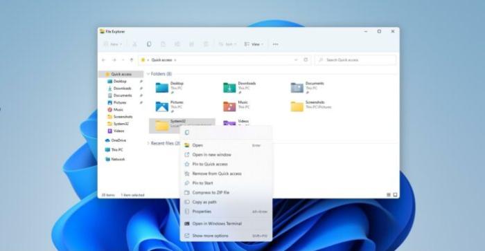 Windows 11 right-click menu Windows 11 right-click menu