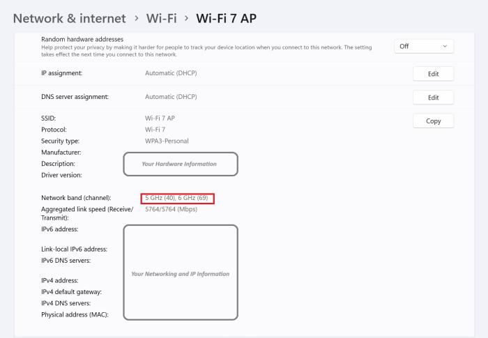 Windows 11 24H2 Wi-Fi 7 settings