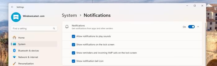 Enable bell icon on taskbar in Windows 11