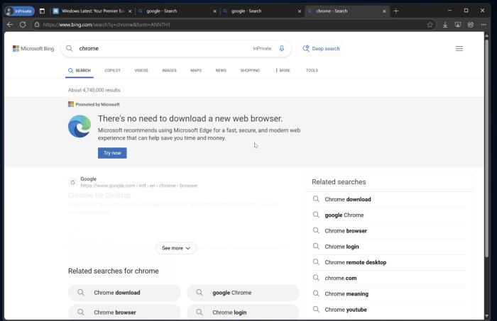 Microsoft Edge Google Chrome