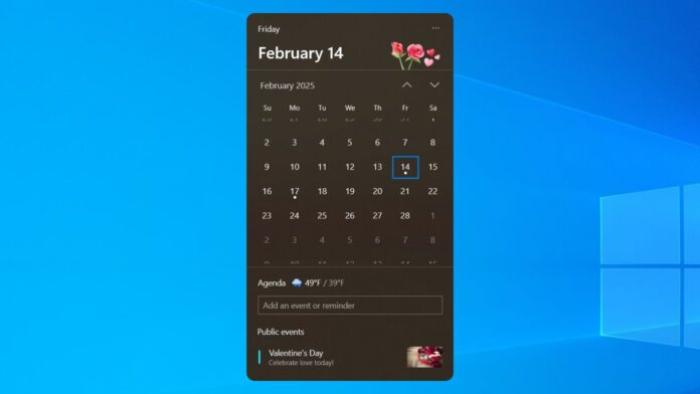 Windows 10 experiments with new calendar UI