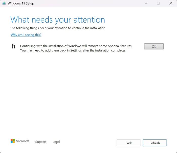 windows 11 23h2 setup page