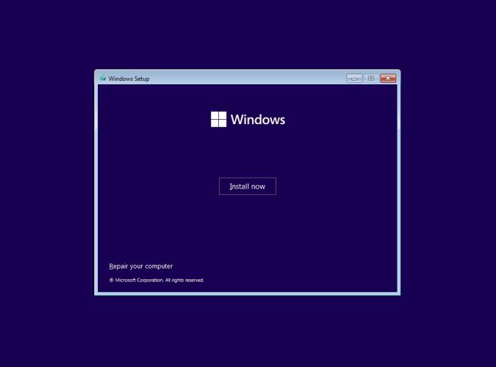 starting windows 11 23h2 reinstallation