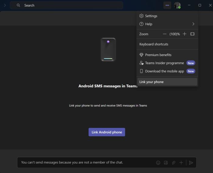 Microsoft Teams Link your Phone