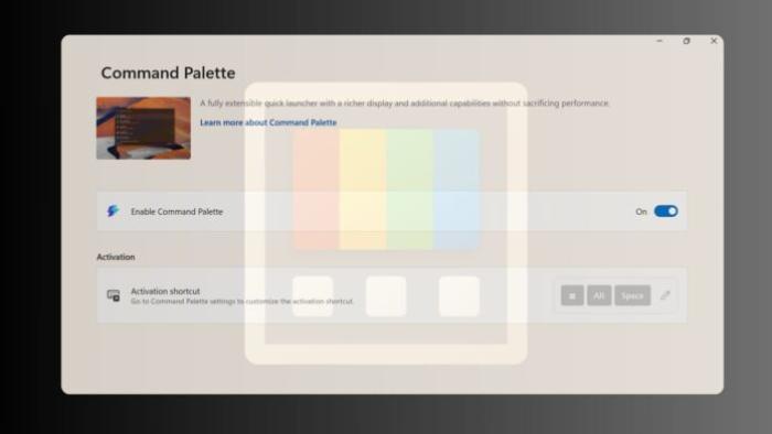 Powertoys command palette tool Powertoys command palette tool