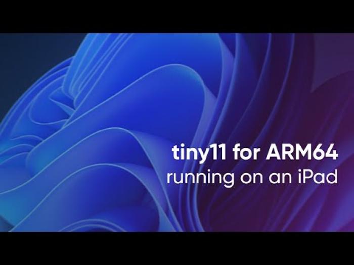 Dev runs Windows 11 ARM on an iPad Air M2 using UTM with JIT,...
