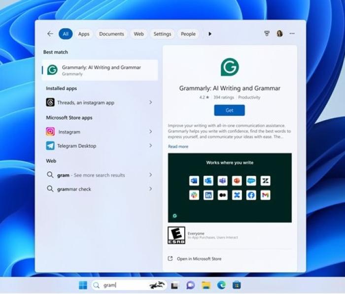 Microsoft wants you to use Windows 11 Search to download Store apps directly