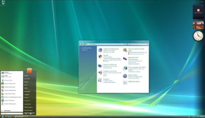 Windows Vista desktop