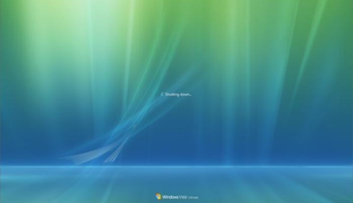 Windows Vista Shutting Down
