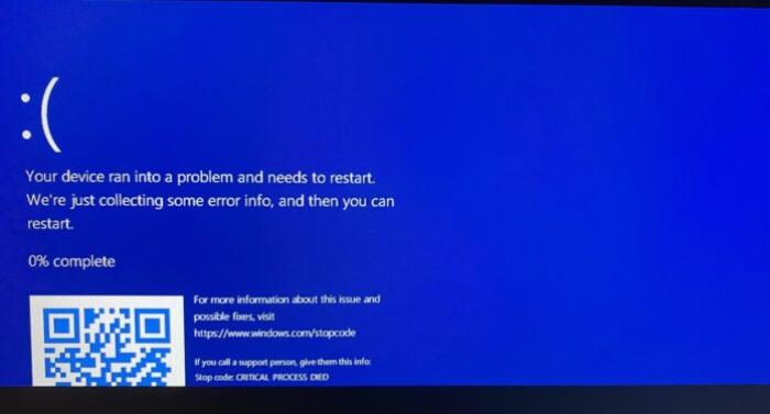 Windows 11 BSOD blue Windows 11 BSOD blue