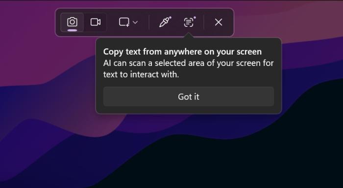 snipping tool ai text extractor