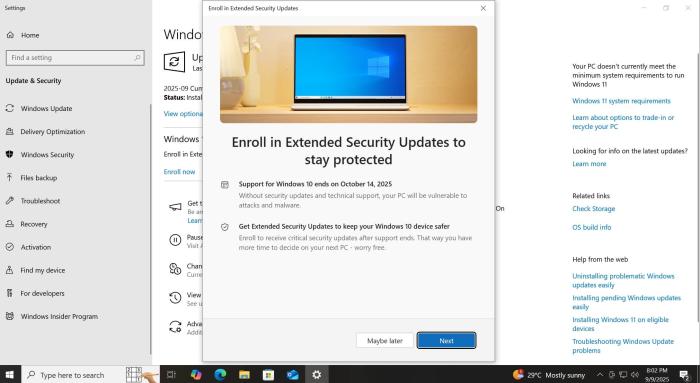 Windows 10 KB5066198 发布在 EOL 之前，直接下载链接 (.msu)