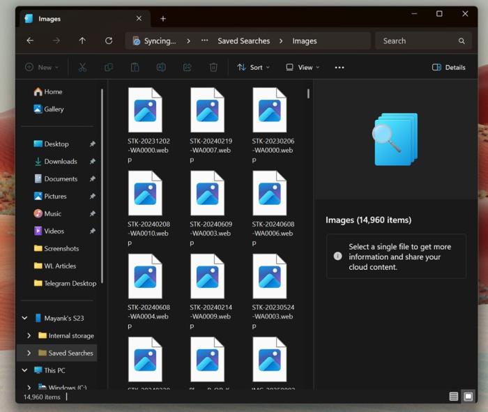 微软希望你使用 Windows 11 文件资源管理器查看安卓手机照片，...